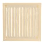 Решетка вентиляционная 2020МЭ Ivory 200*200 с сеткой сталь